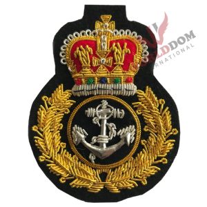 Royal Navy Crown & Anchor Military Blazer Bullion Badge