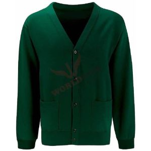 Button Closure Knitted School Sweaters